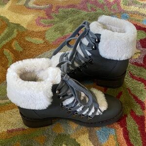 Boden shearling ankle boots